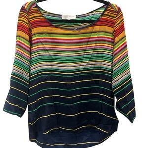 Amanda Uprichard Colorful Striped Women's Top Size S